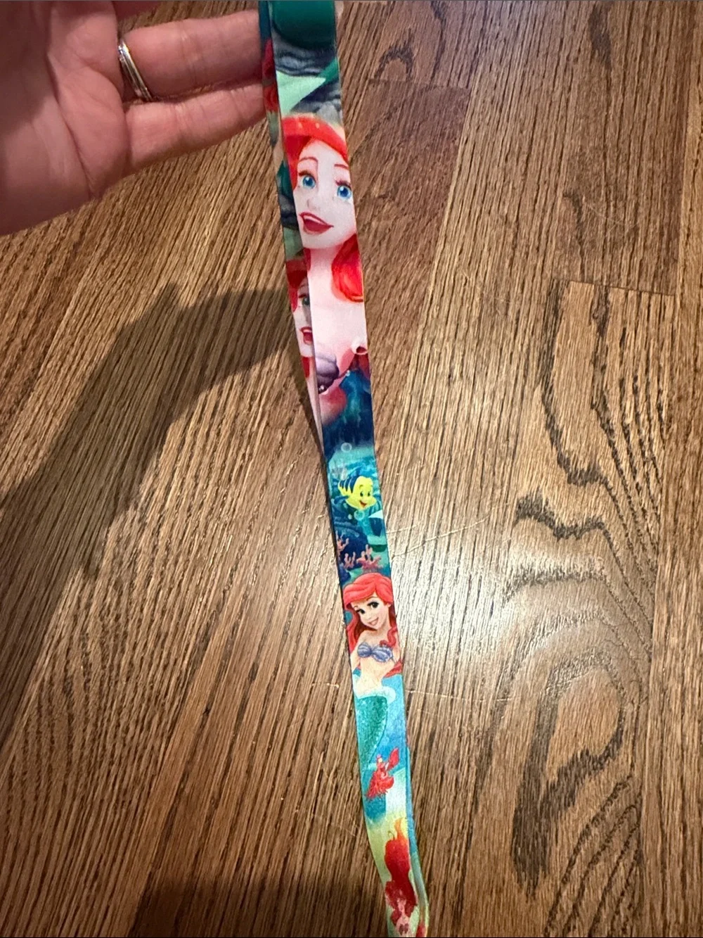 Disney Ariel Mermaid Pink & Teal Lanyard with ID Holder